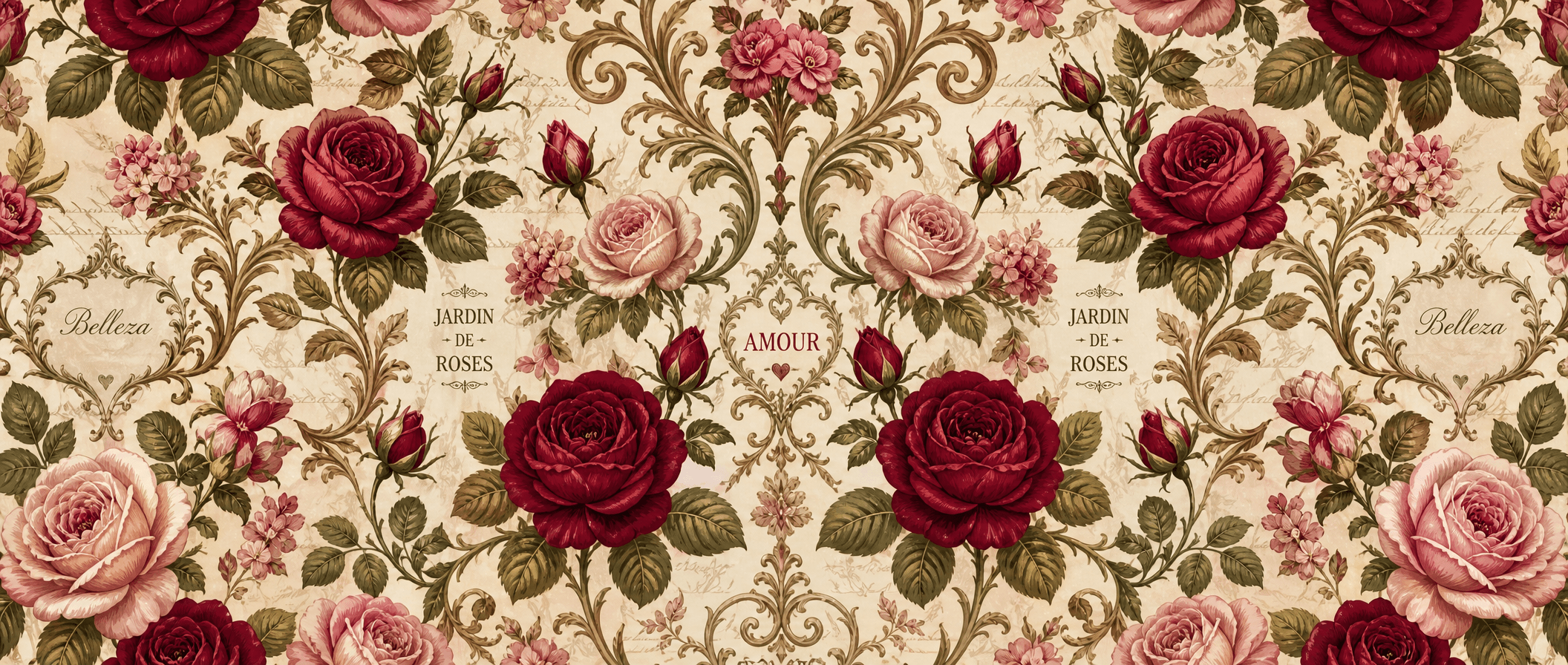 Garrafa Térmica — Florais Floral Vintage