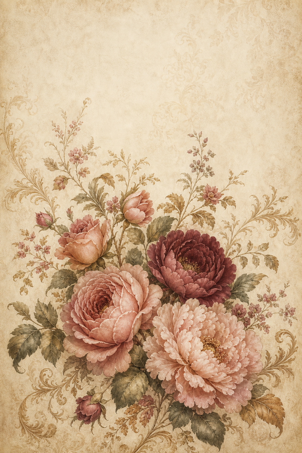 Capinha — Florais Floral Vintage